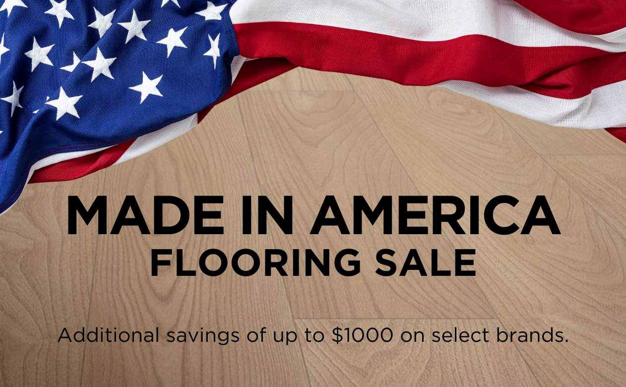 flooring with american flag made in the usa